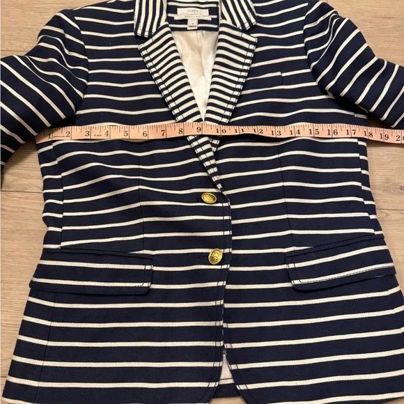 J Crew Schoolboy Blazer in Mixed Stripe 6 - Picture 7 of 9